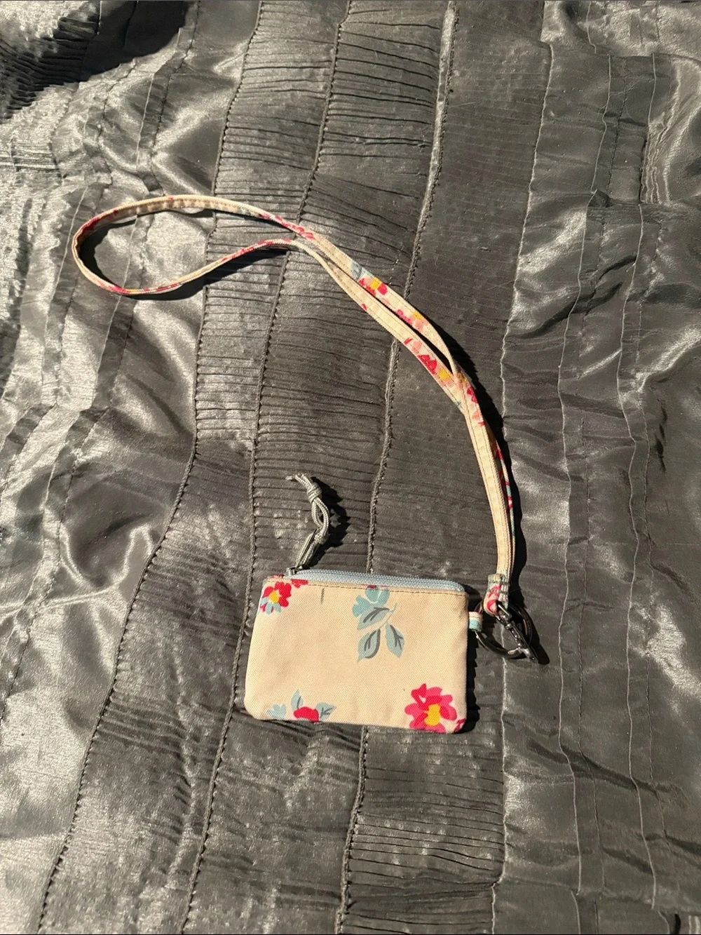 Vera Bradley Floral Wristlet ID Holder with Clear Window